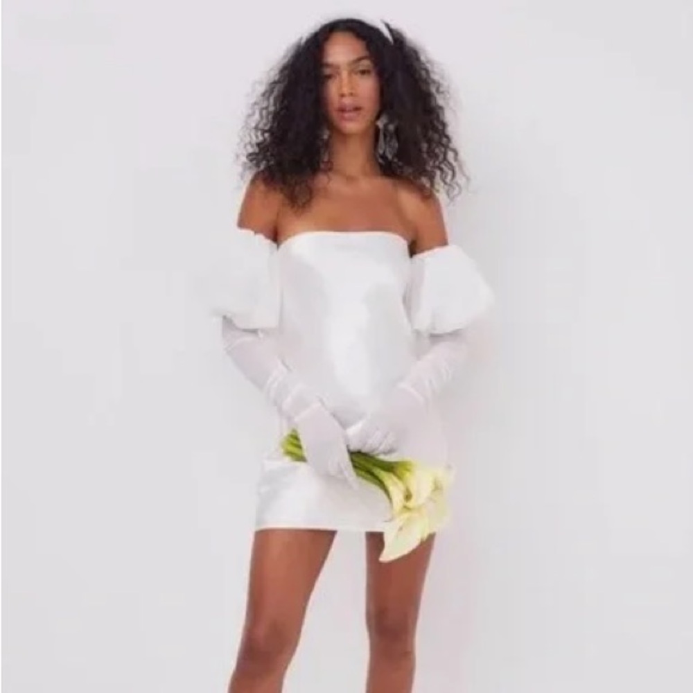 For Love And Lemons White Mini Dress